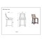 Manhattan Comfort Fifth Ave Counter Stool in Cream and Dark Walnut CS012-CR - alternate 4
